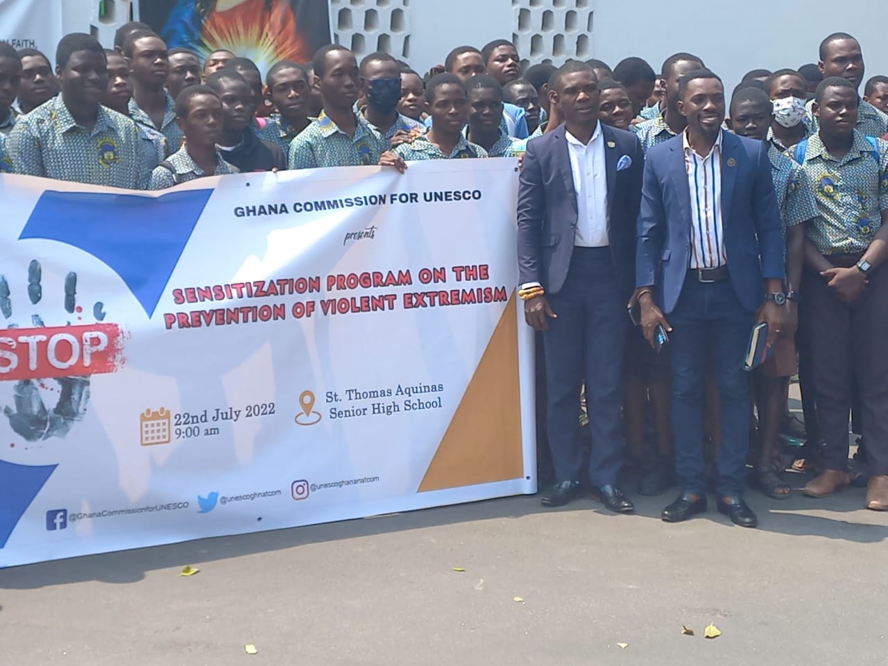 IISS and UNESCO Ghana Commission sensitizes students student prevention of violent extremism